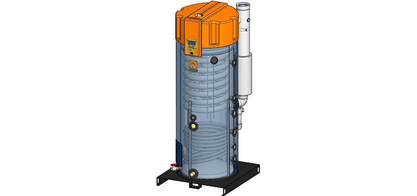 Dorchester DR-TC solar water heater cutaway