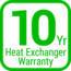 Warranty 10 heat exchanger product item